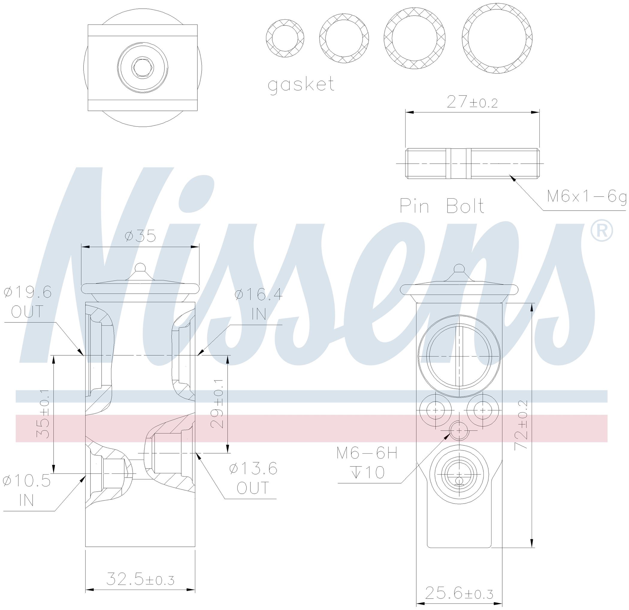 Клапан расширительный MB A-SERIES W168 (1998) A140 1.4 