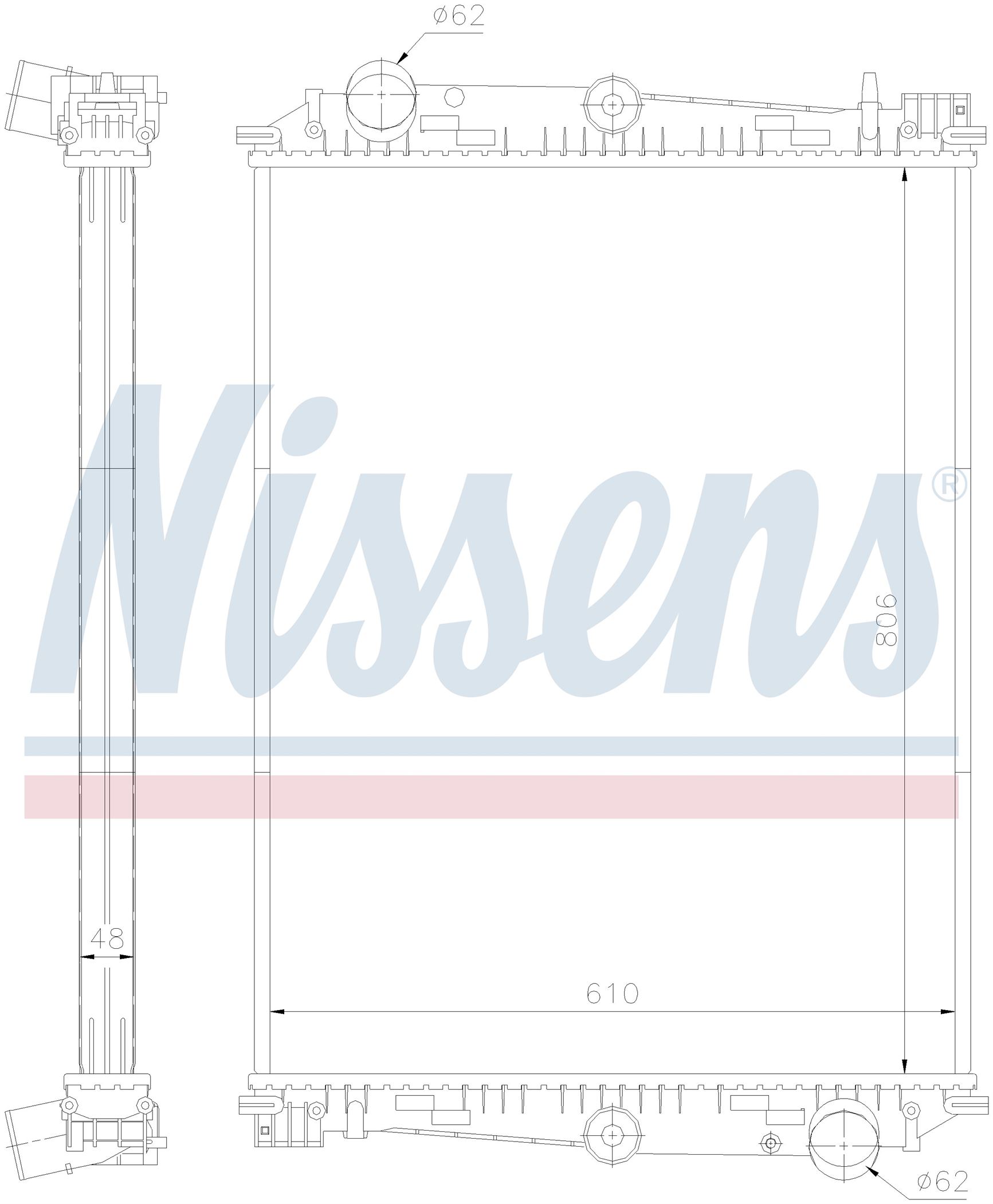 Радиатор DAF CF SERIES (1998) 85CF 430