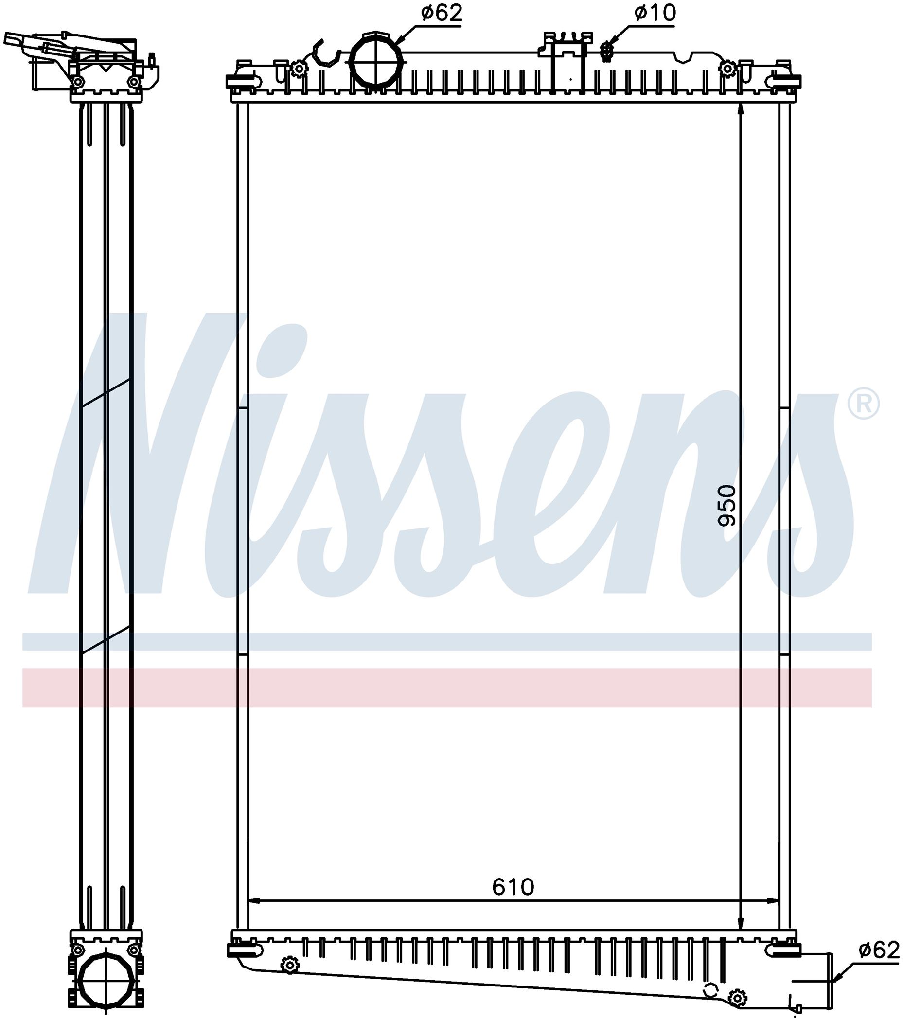 Радиатор DAF CF SERIES (2000) CF 85.340