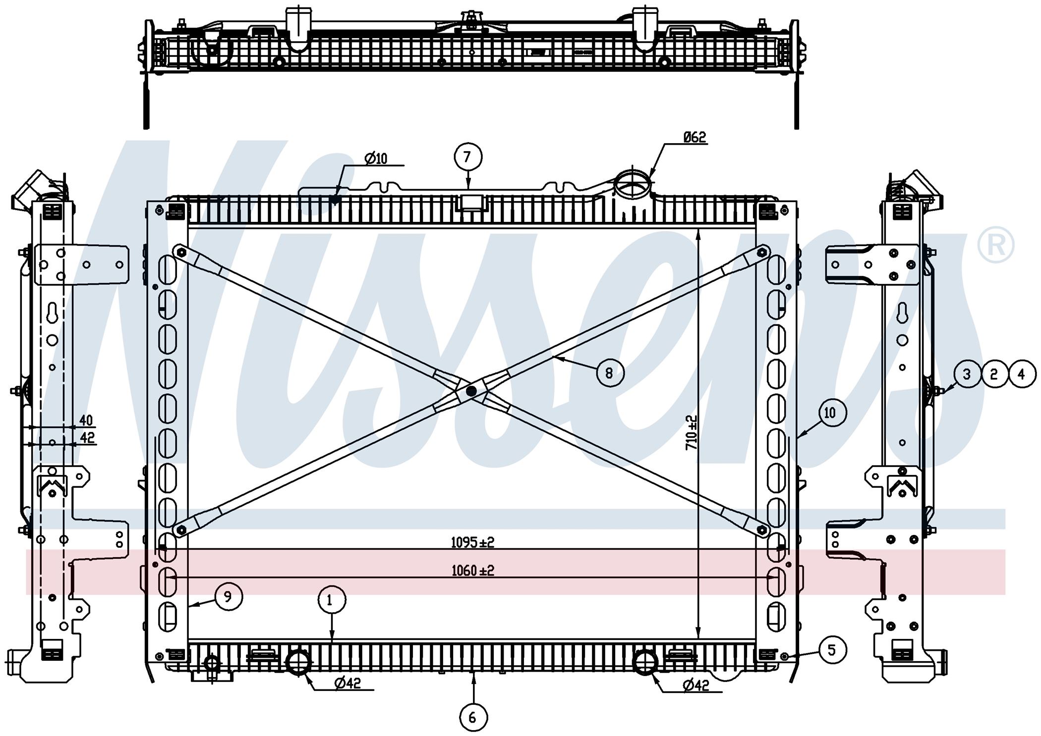 Радиатор DAF CF SERIES (2013) CF 290