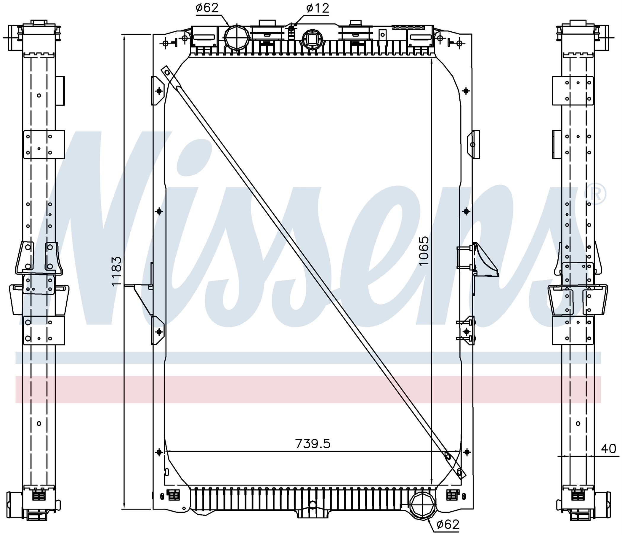 Радиатор DAF XF SERIES (2005) XF 105.410