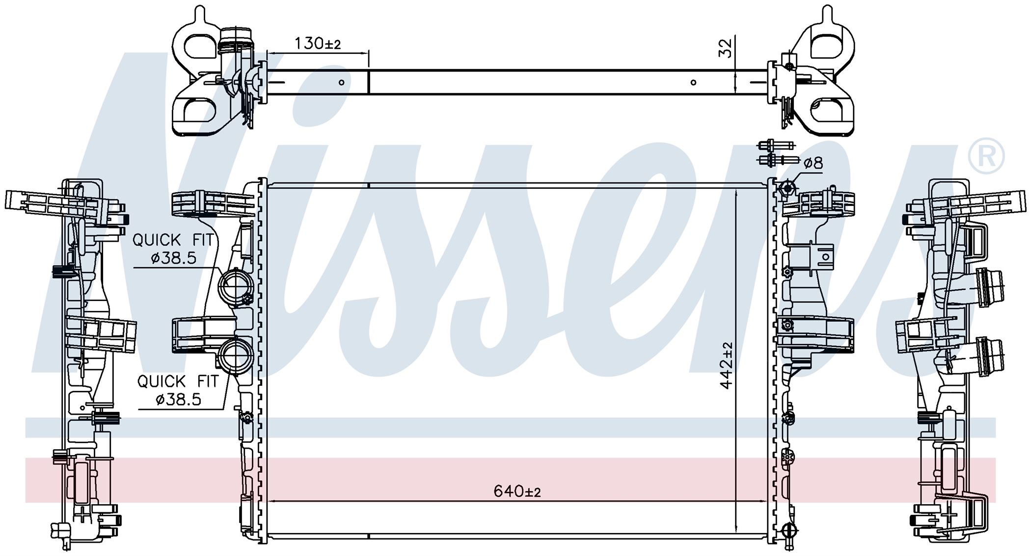 Радиатор IVECO DAILY 40C11 (2012) 2.3 