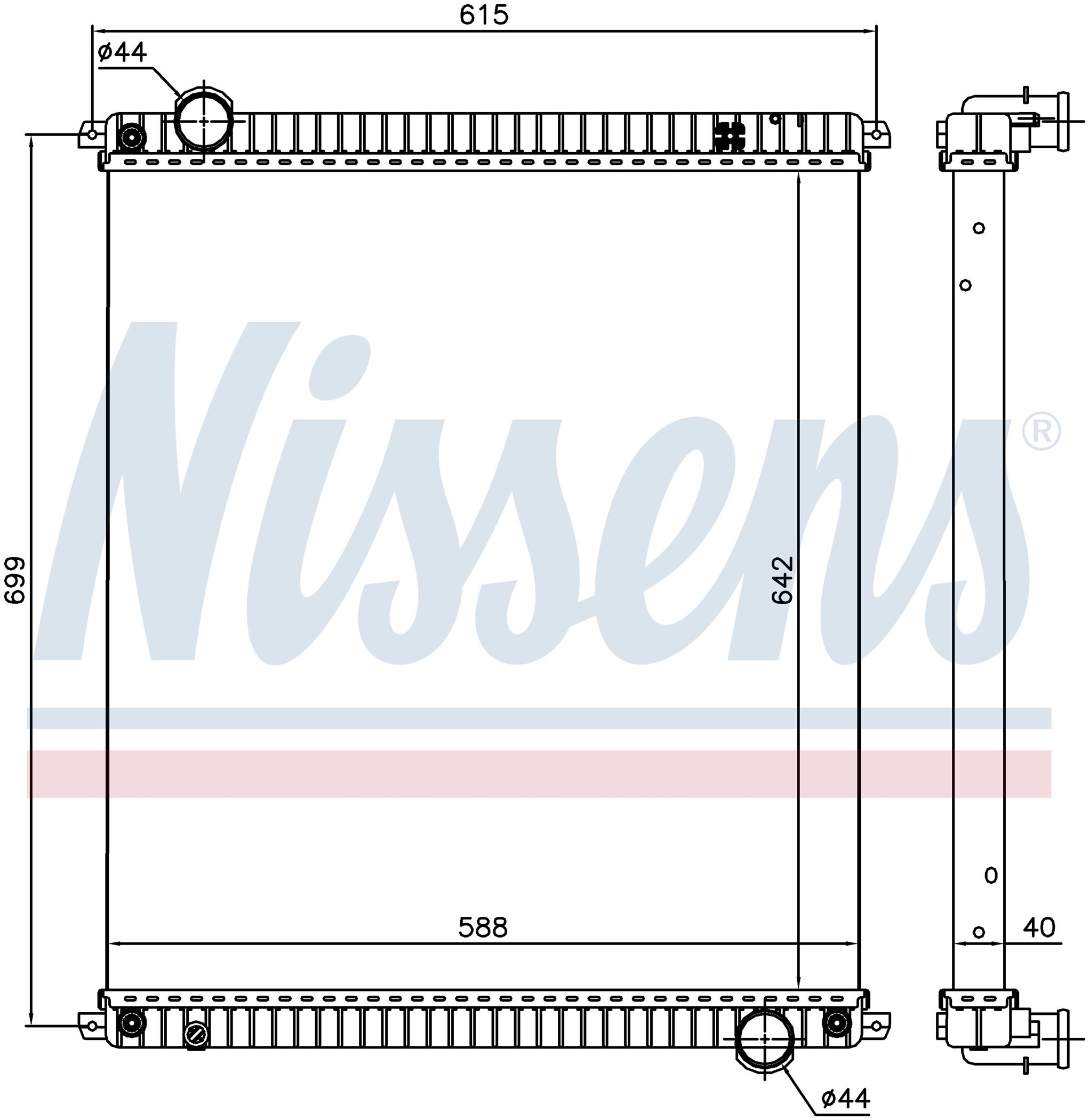 Радиатор IVECO EUROCARGO (2001) EUROCARGO 100E.17
