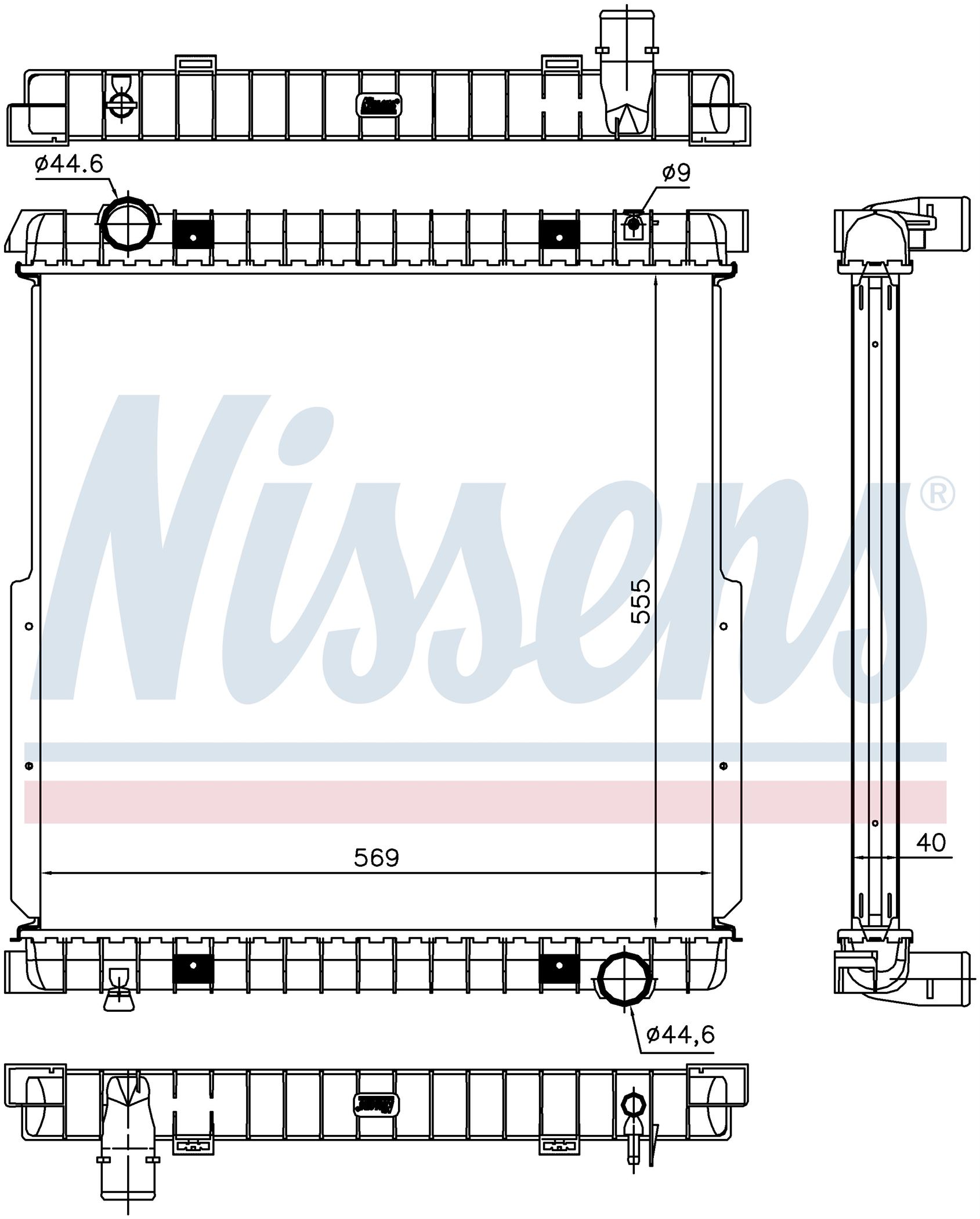 Радиатор IVECO EUROCARGO (2001) EUROCARGO 75E.13