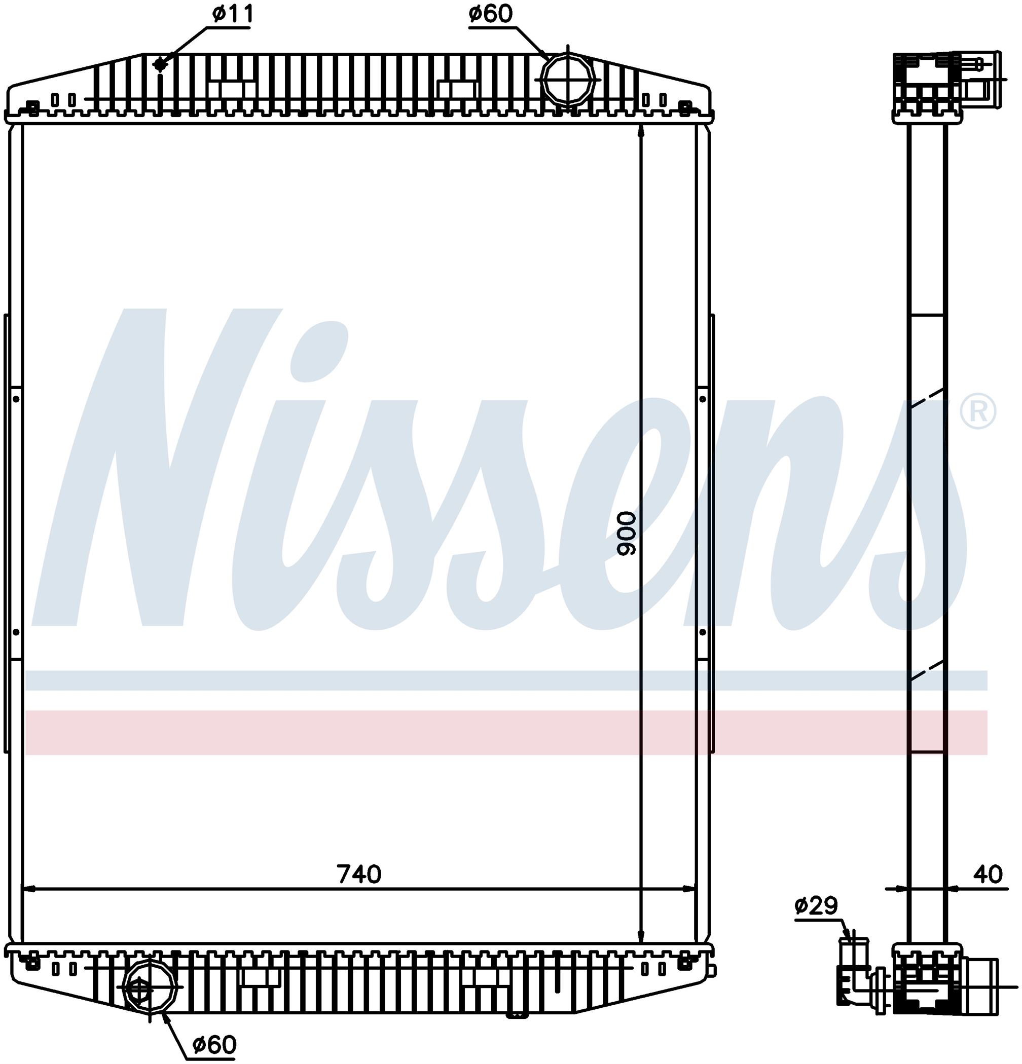 Радиатор IVECO EUROSTAR (1993) EUROSTAR 190E42