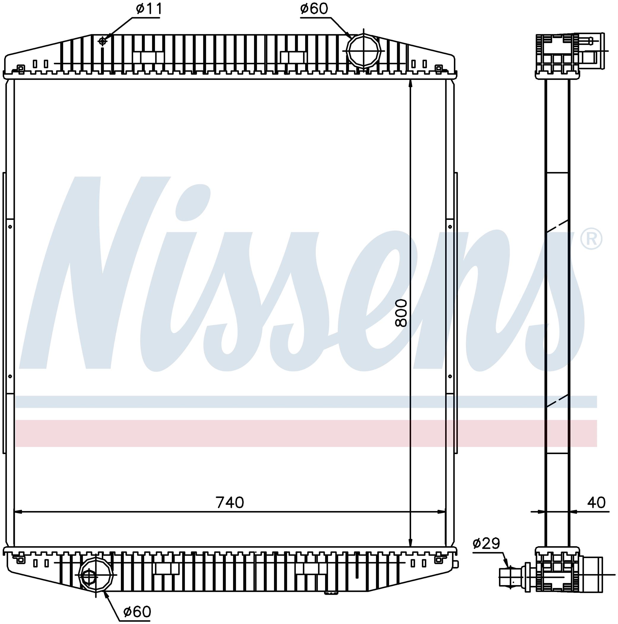 Радиатор IVECO EUROTECH (1993) EUROTECH 180E24P