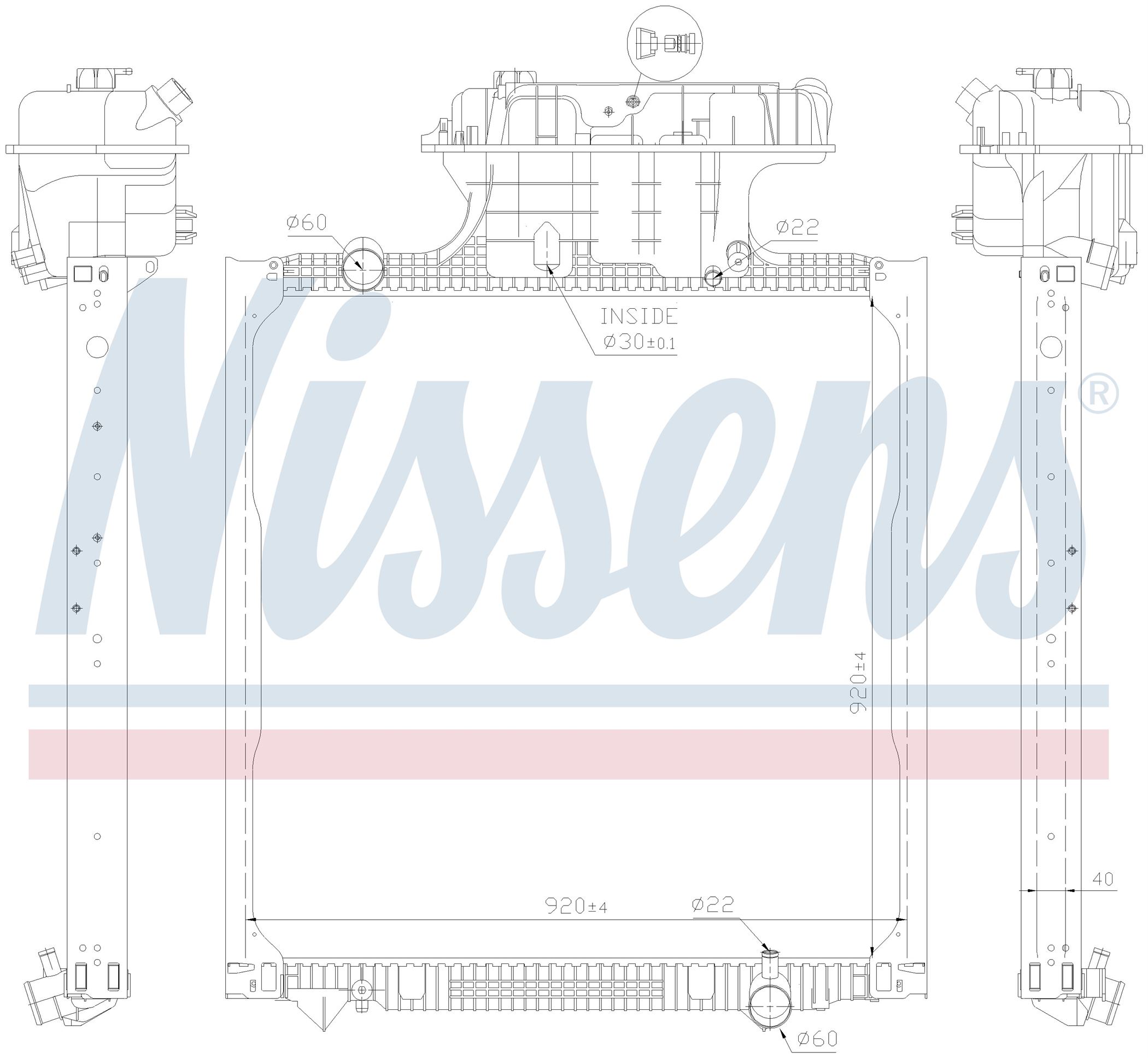 Радиатор MAN TGA-SERIES (2000) TGA 18.310