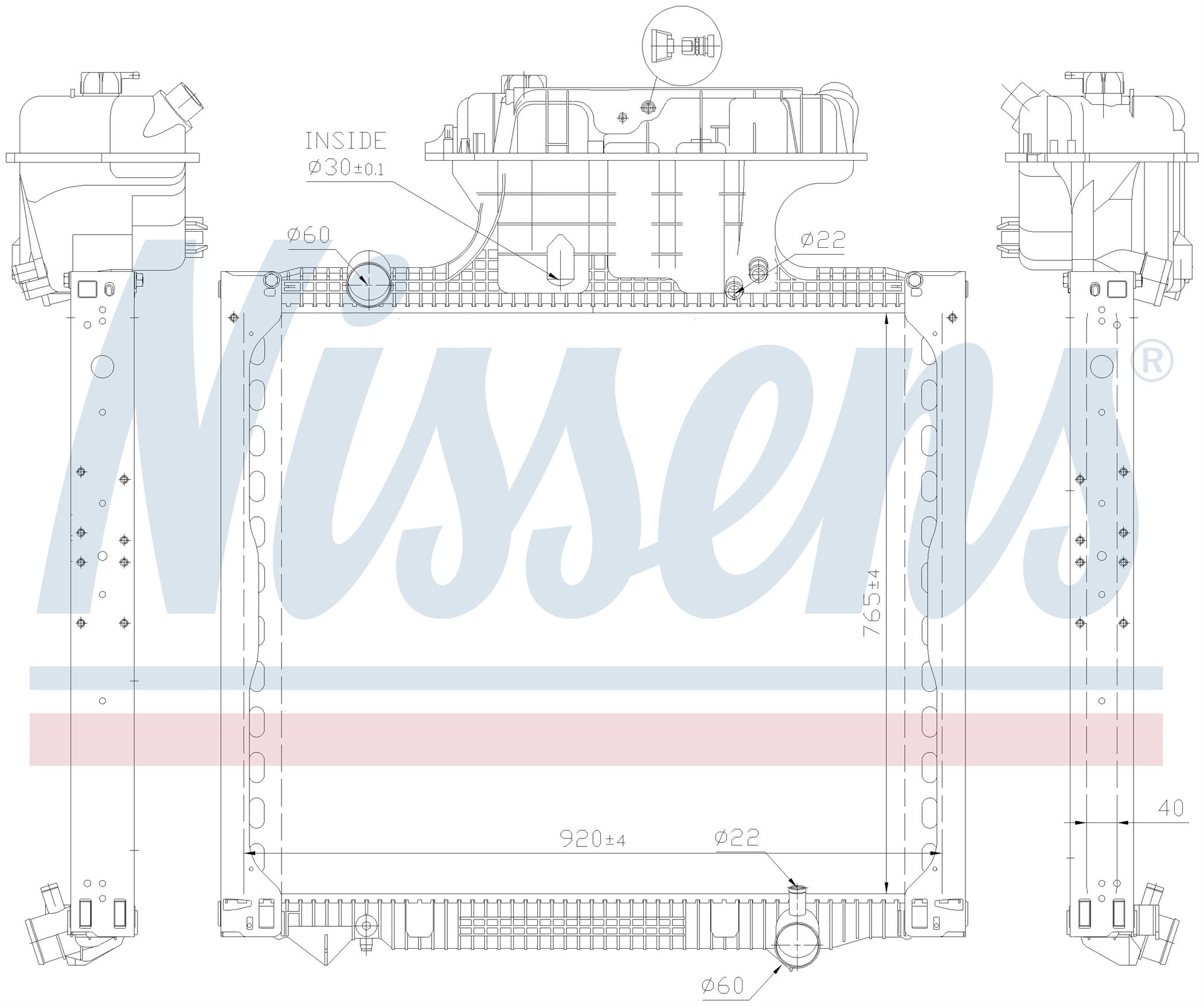 Радиатор MAN TGS-SERIES (2006) TGS 18.320
