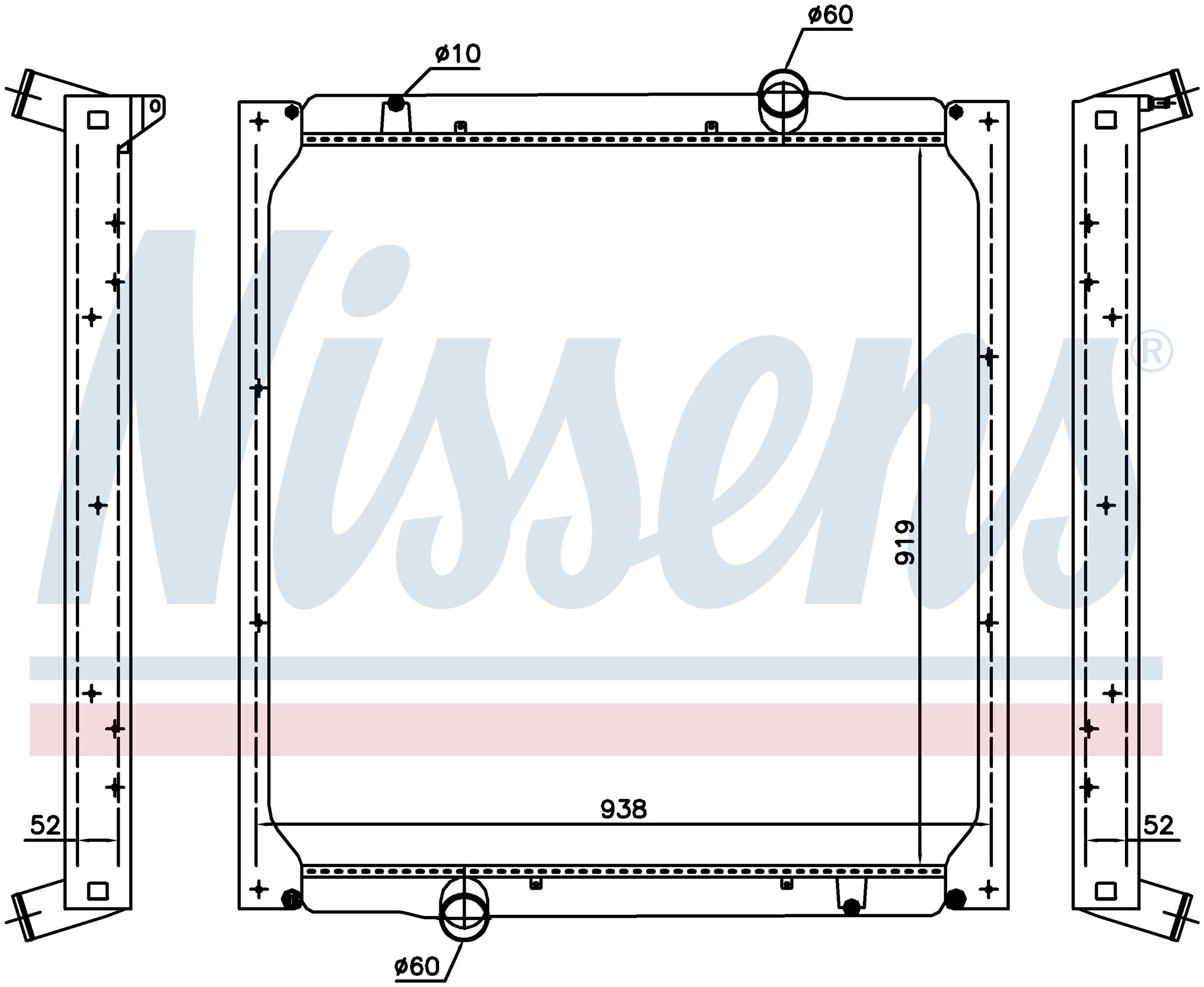 Радиатор MAN TGX-SERIES (2007) TGX 41.680