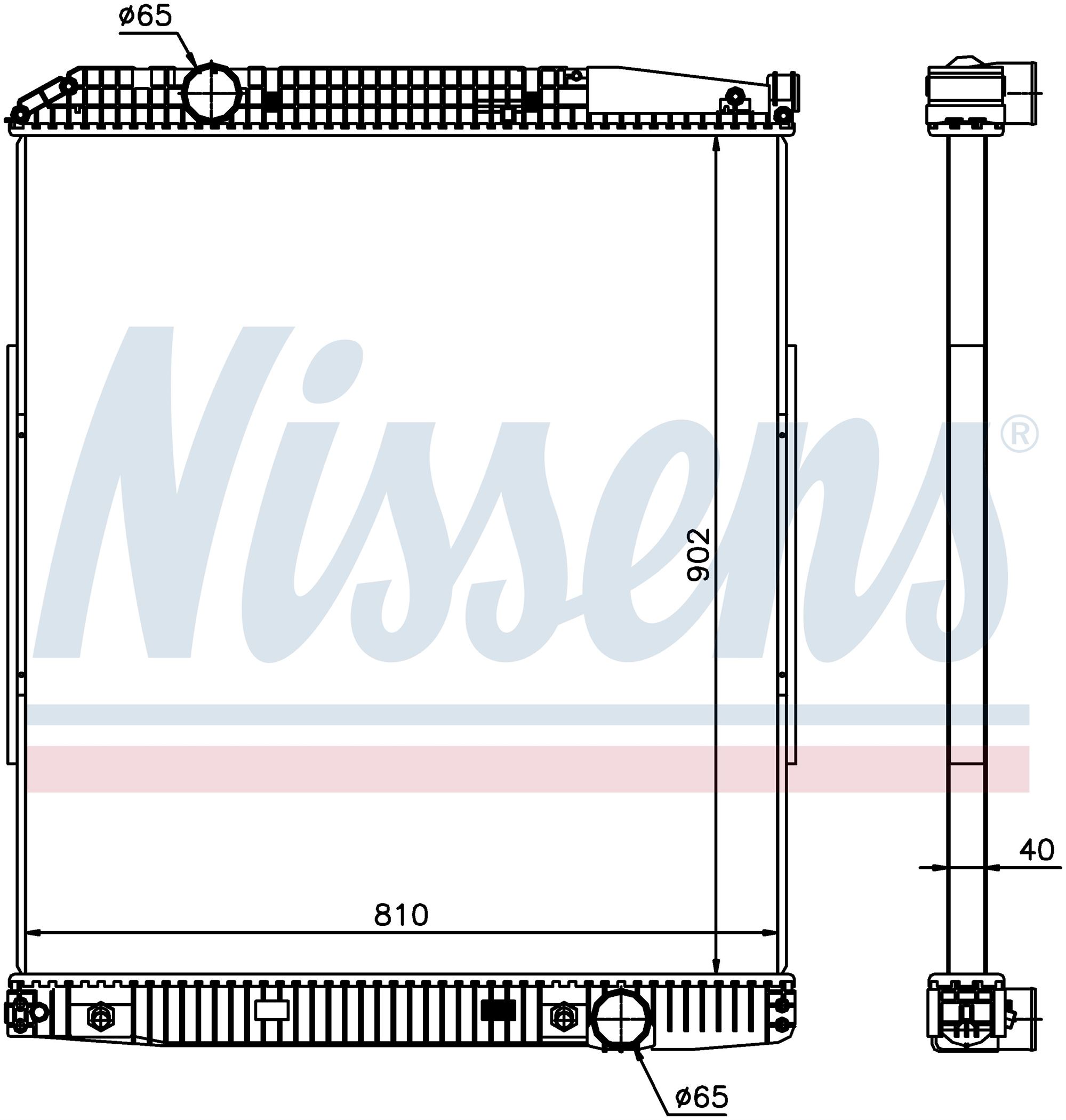 Радиатор MB ACTROS-SERIES (1996) ACTROS 1831 AK