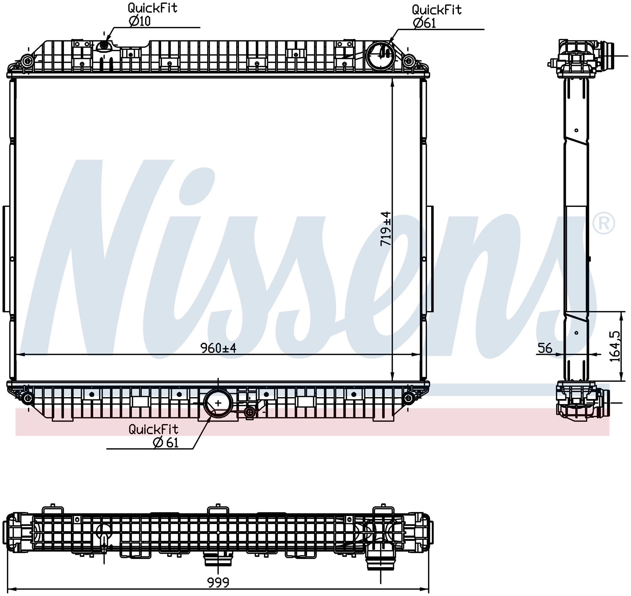 Радиатор MB ACTROS-SERIES (2011) ACTROS 1843 L