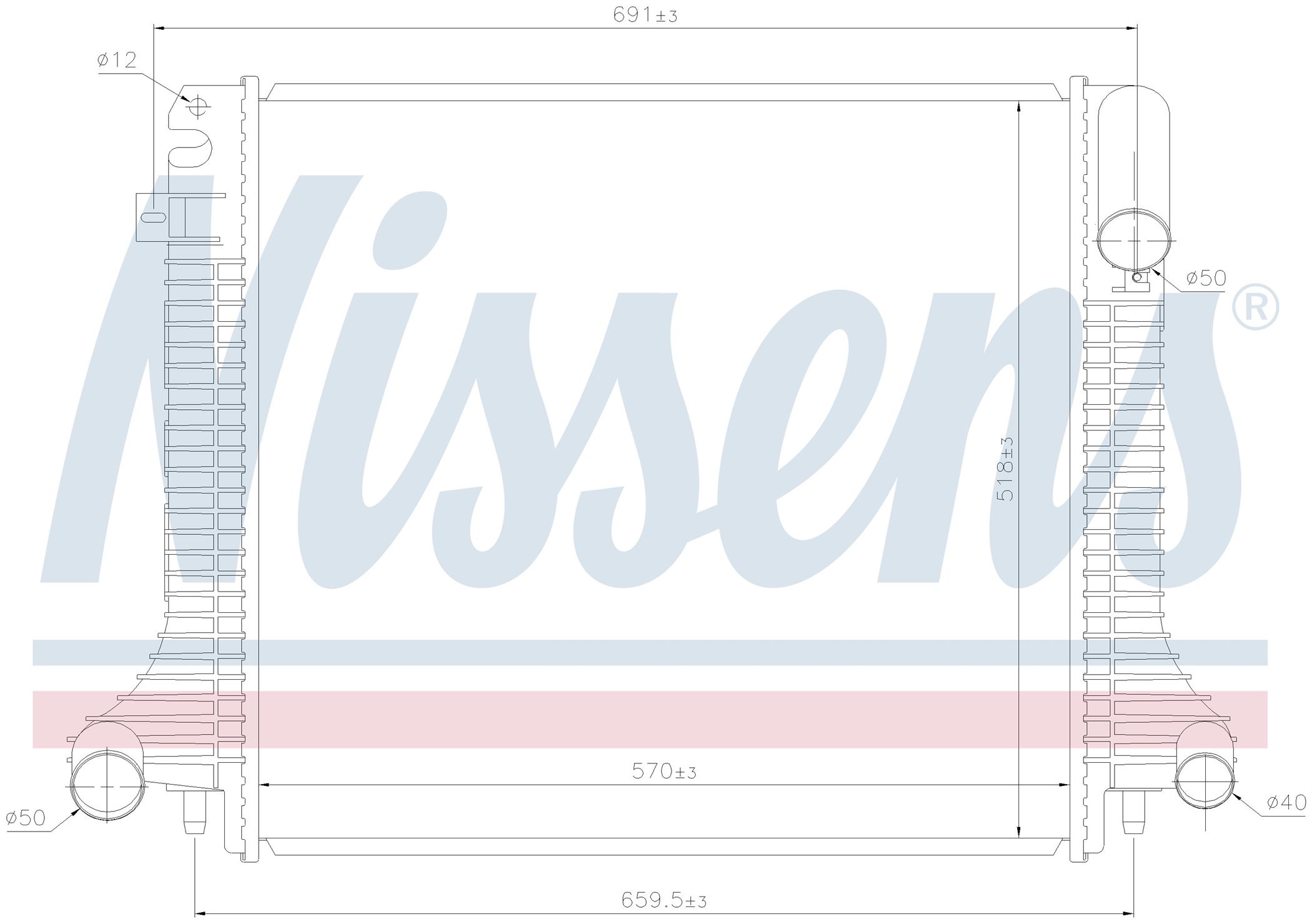 Радиатор MB ATEGO-SERIES (1998) ATEGO 923 K