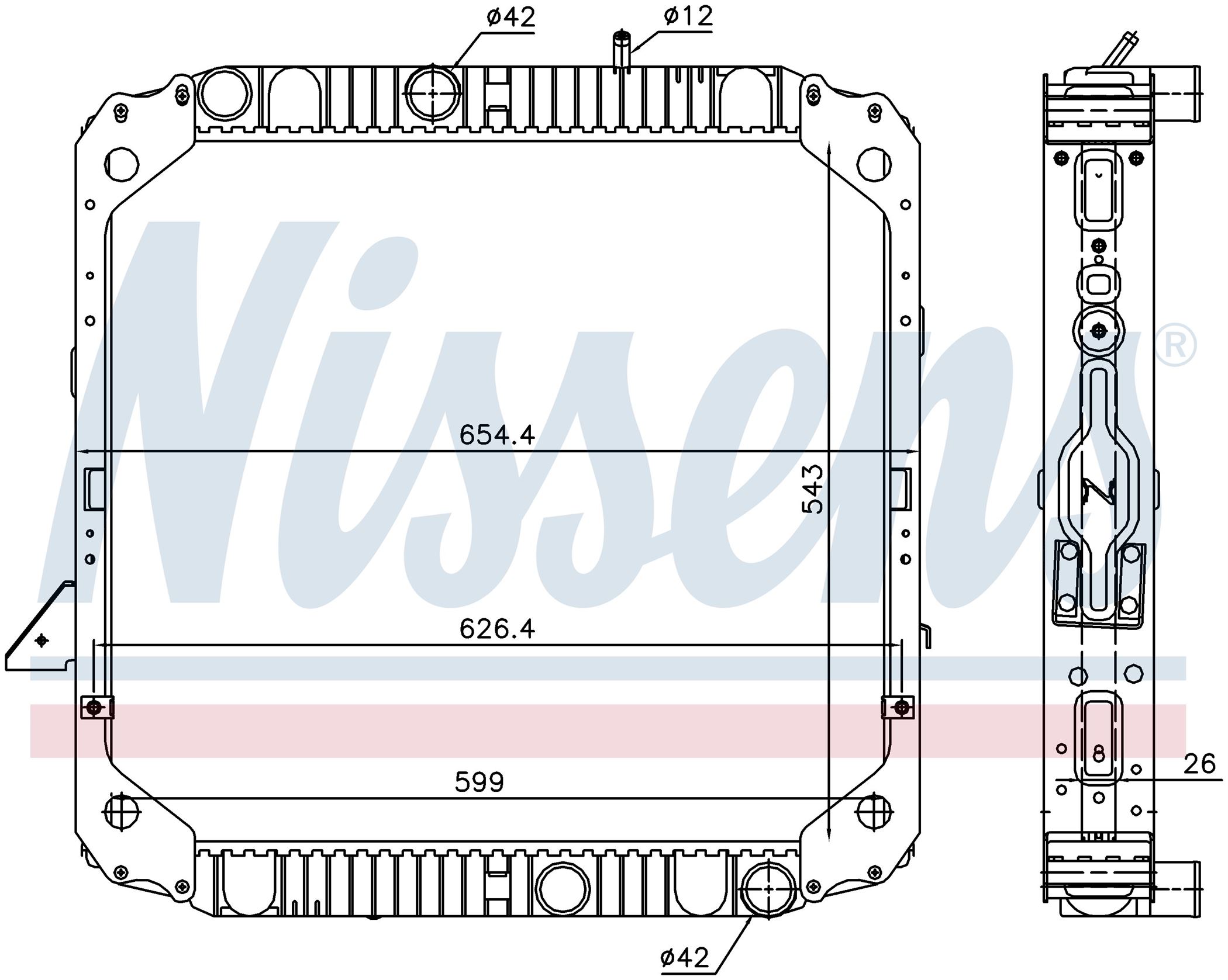 Радиатор MB LK/LN2-SERIES (1984) LK 711