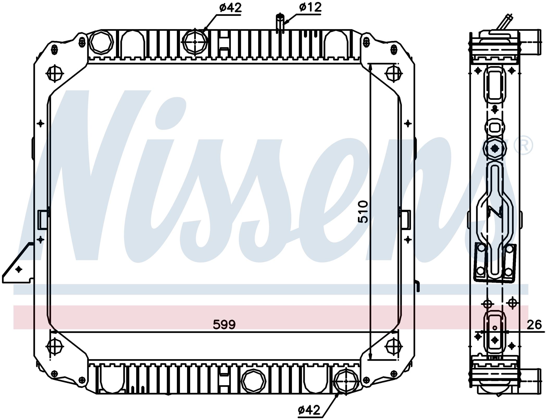 Радиатор MB LK/LN2-SERIES (1984) LK 711