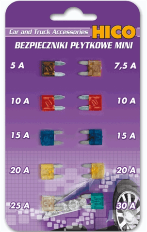 Набір запобіжників міні 10 шт